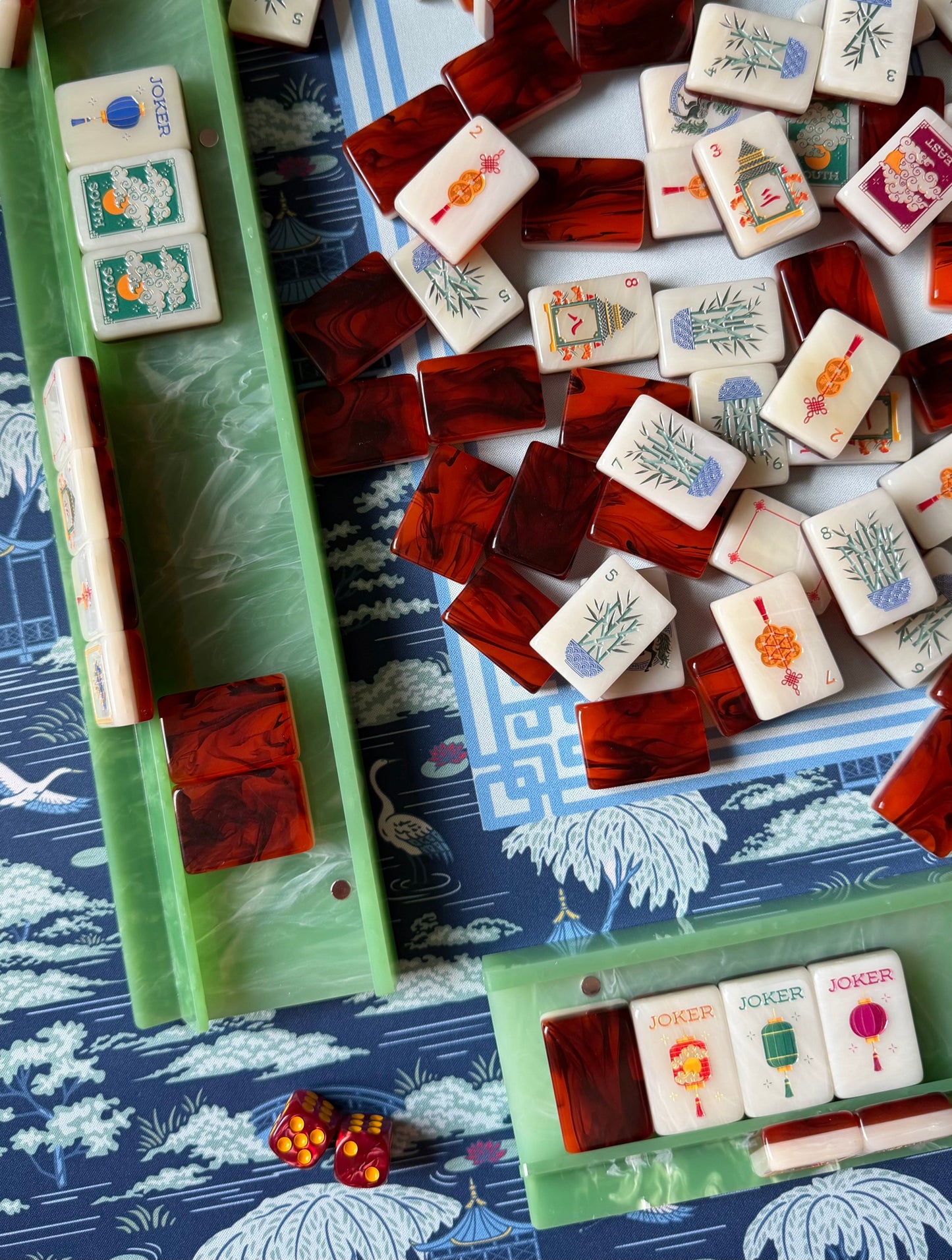 Agave Mahjong Racks + Velvet Rack Bag (Coming Soon)