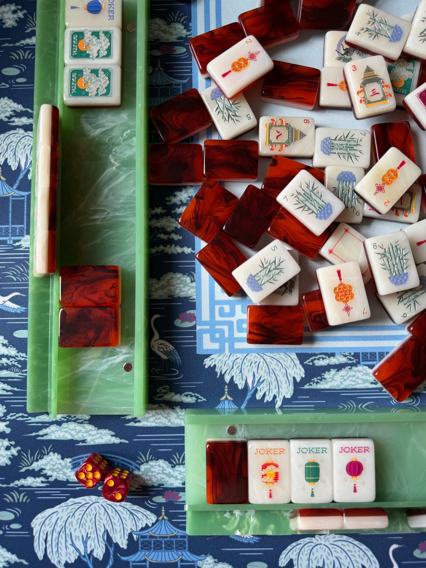 Agave Mahjong Racks + Velvet Rack Bag (Coming Soon)