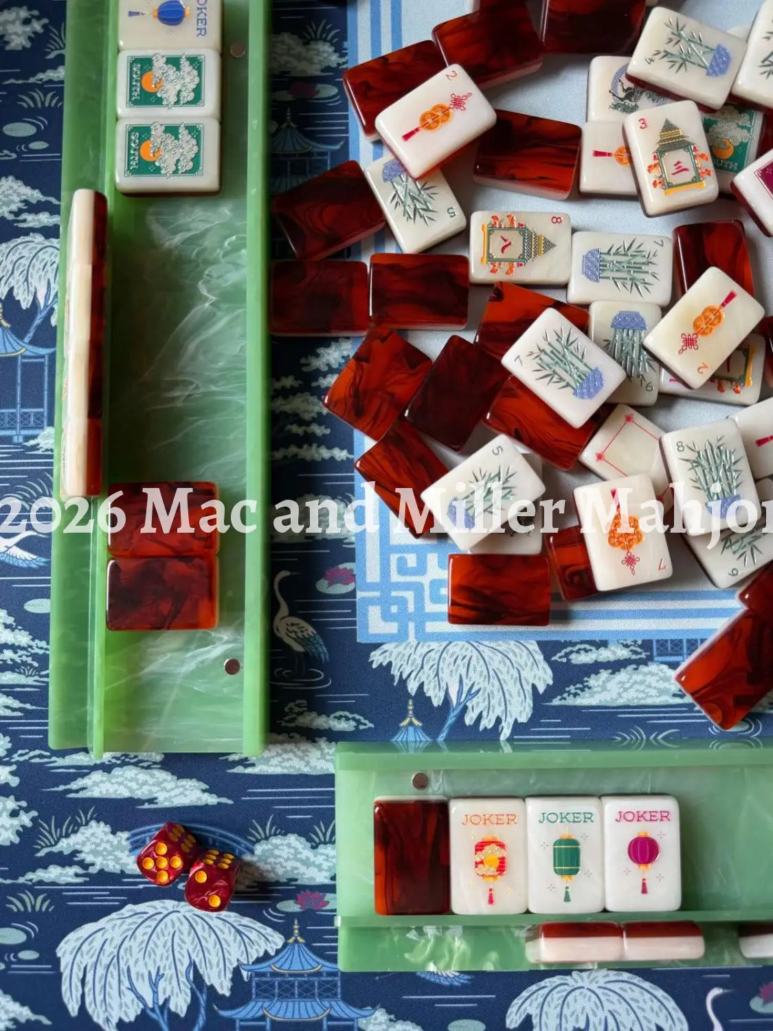 Agave Mahjong Racks + Velvet Rack Bag (Coming Soon) - Rack