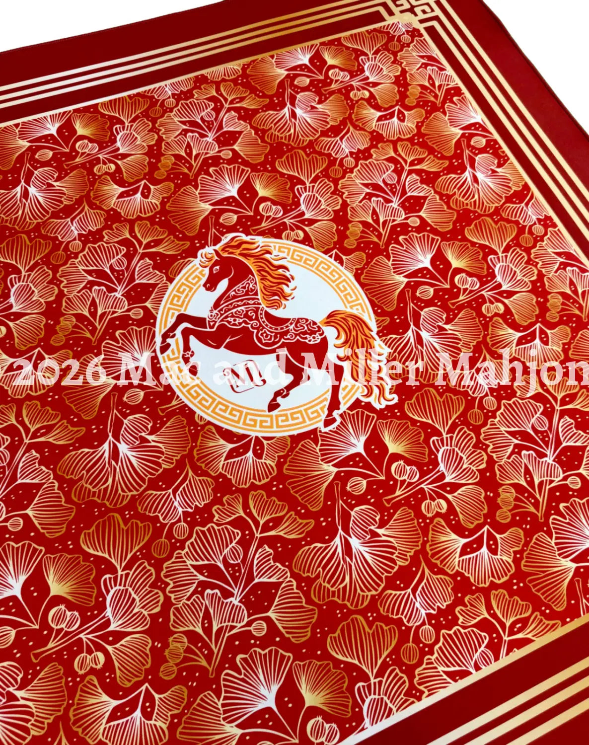 Heirloom Collection: Fire + Fortune Year of the Horse Mahjong Mat (Coming Soon!) - Mat