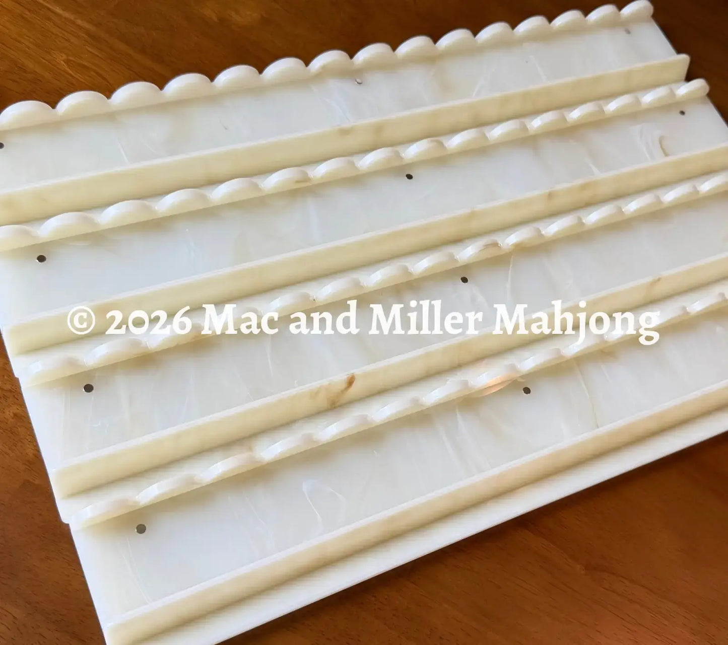 Ivory swirl mahjong racks