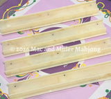 Heirloom Ivory Classic Straight Mahjong Racks + Velvet Rack Bag - Rack