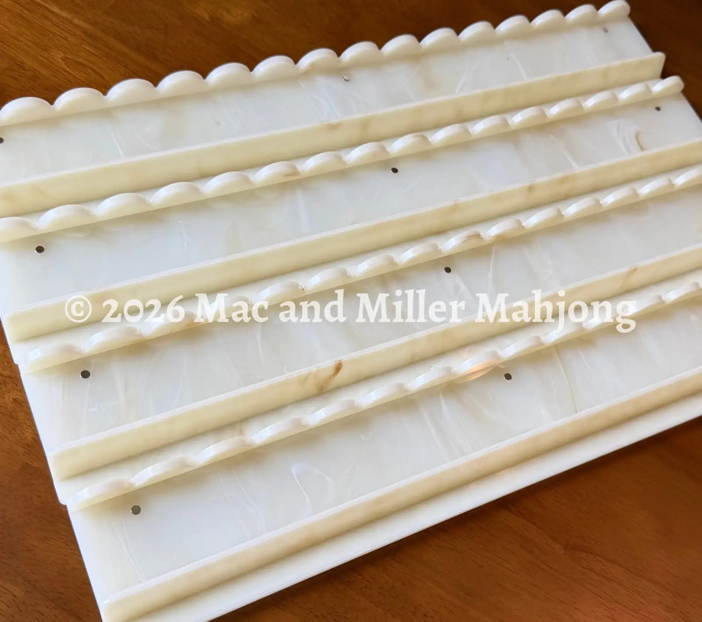 Ivory swirl mahjong racks