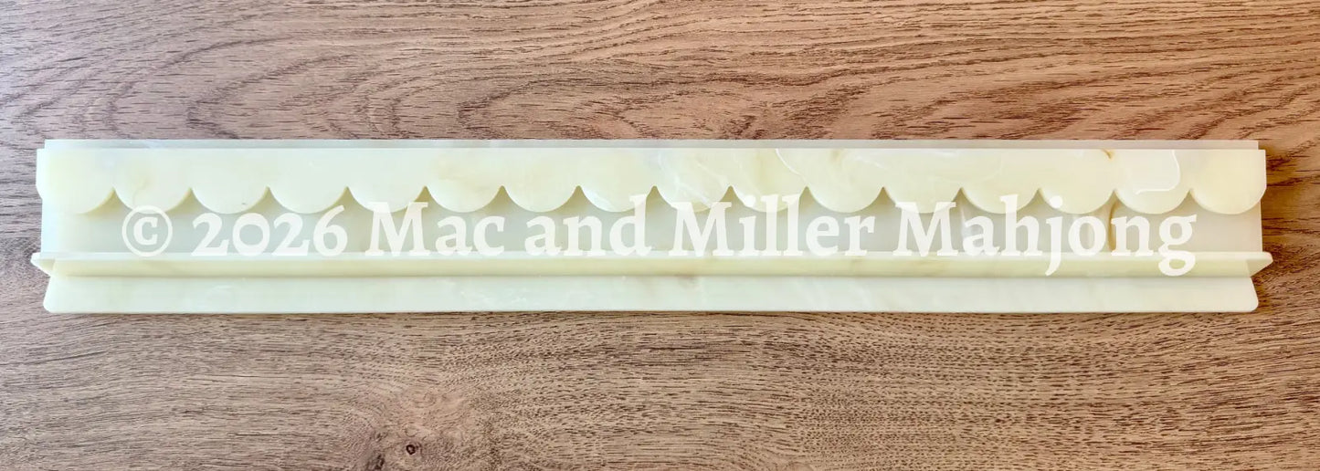 Ivory Swirl Scalloped Mahjong Racks