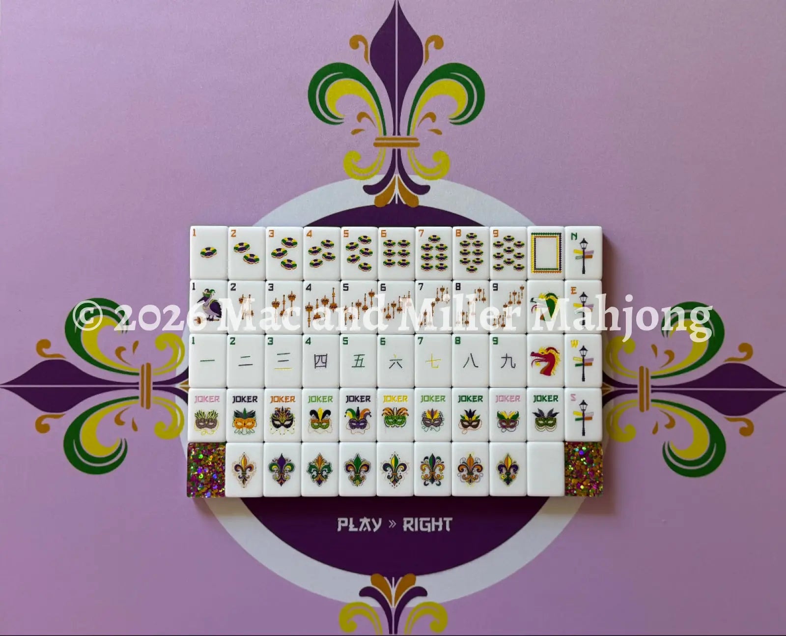 Laissez Les Bons Temps Rouler Collection Mahjong Mat - Mat