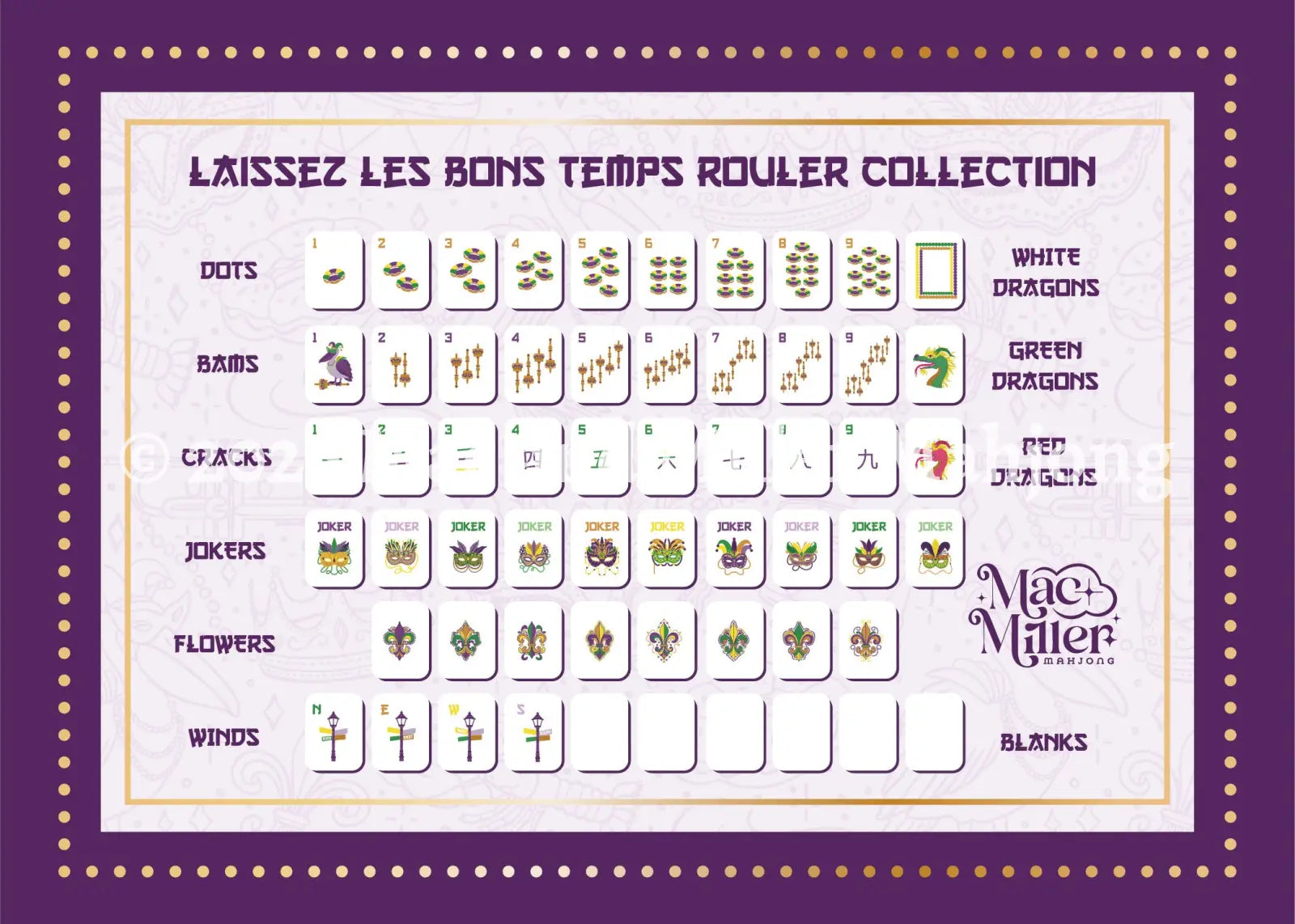 Laissez Les Bons Temps Rouler Tile Guide Card (Extras/Replacements) - Accessory
