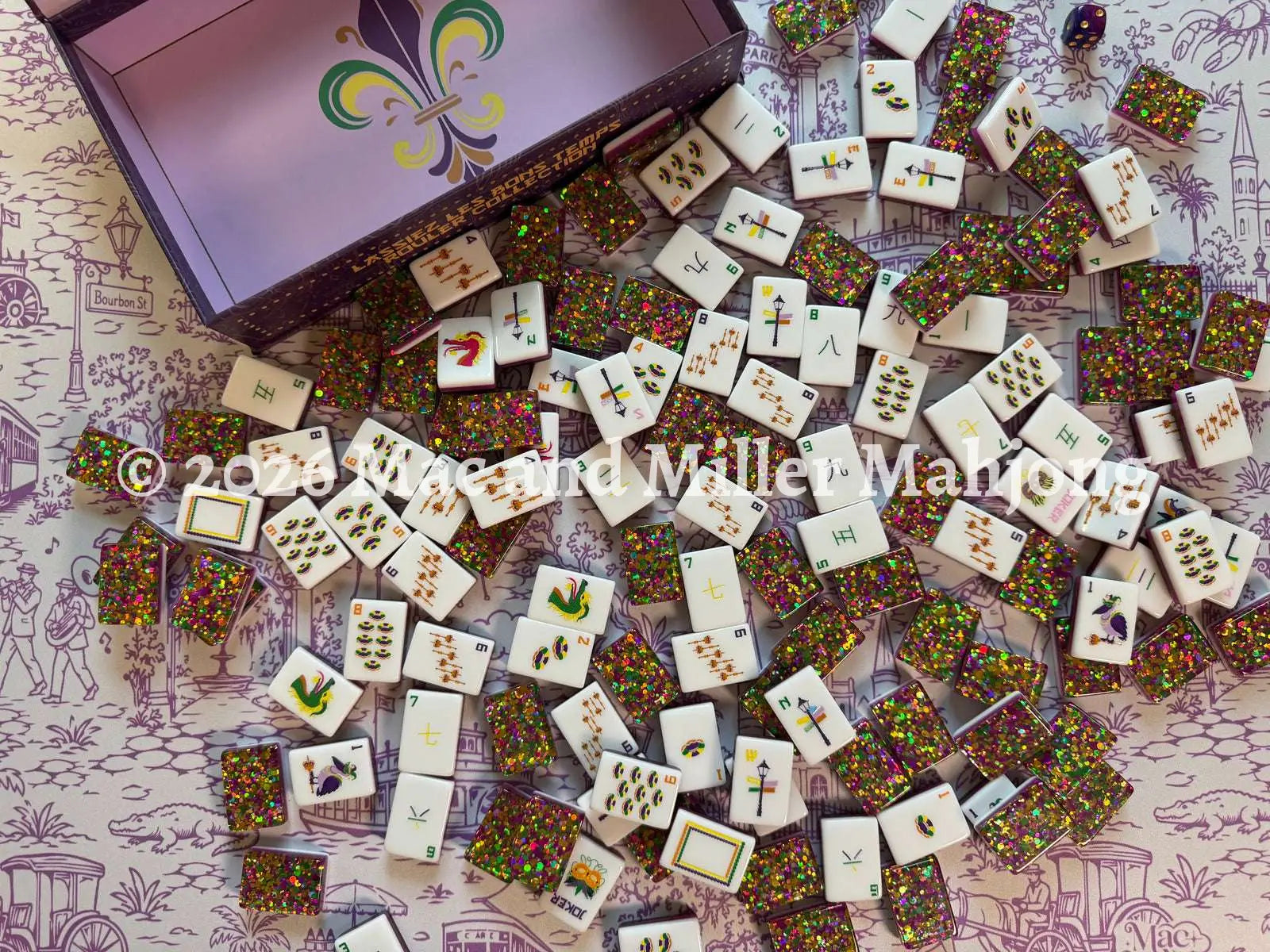 Let the Good Times Toile Mahjong Mat (Coming Soon) - Mat
