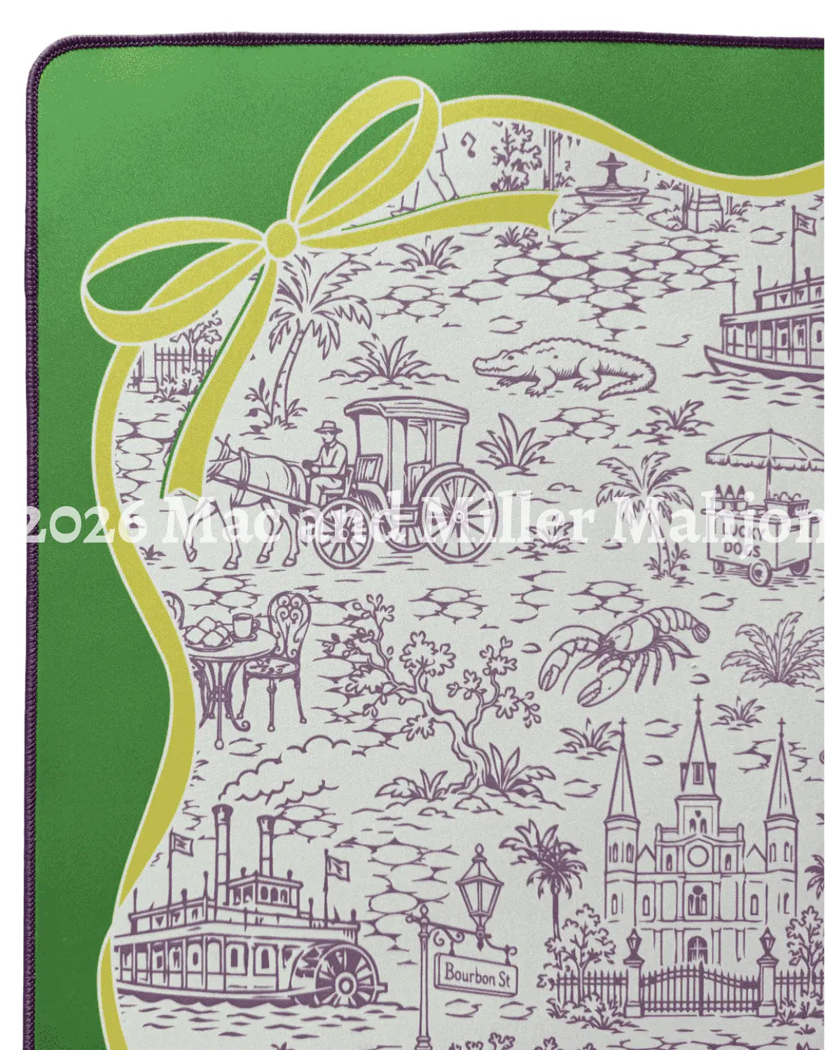Let the Good Times Toile Mahjong Mat (Coming Soon) - Mat