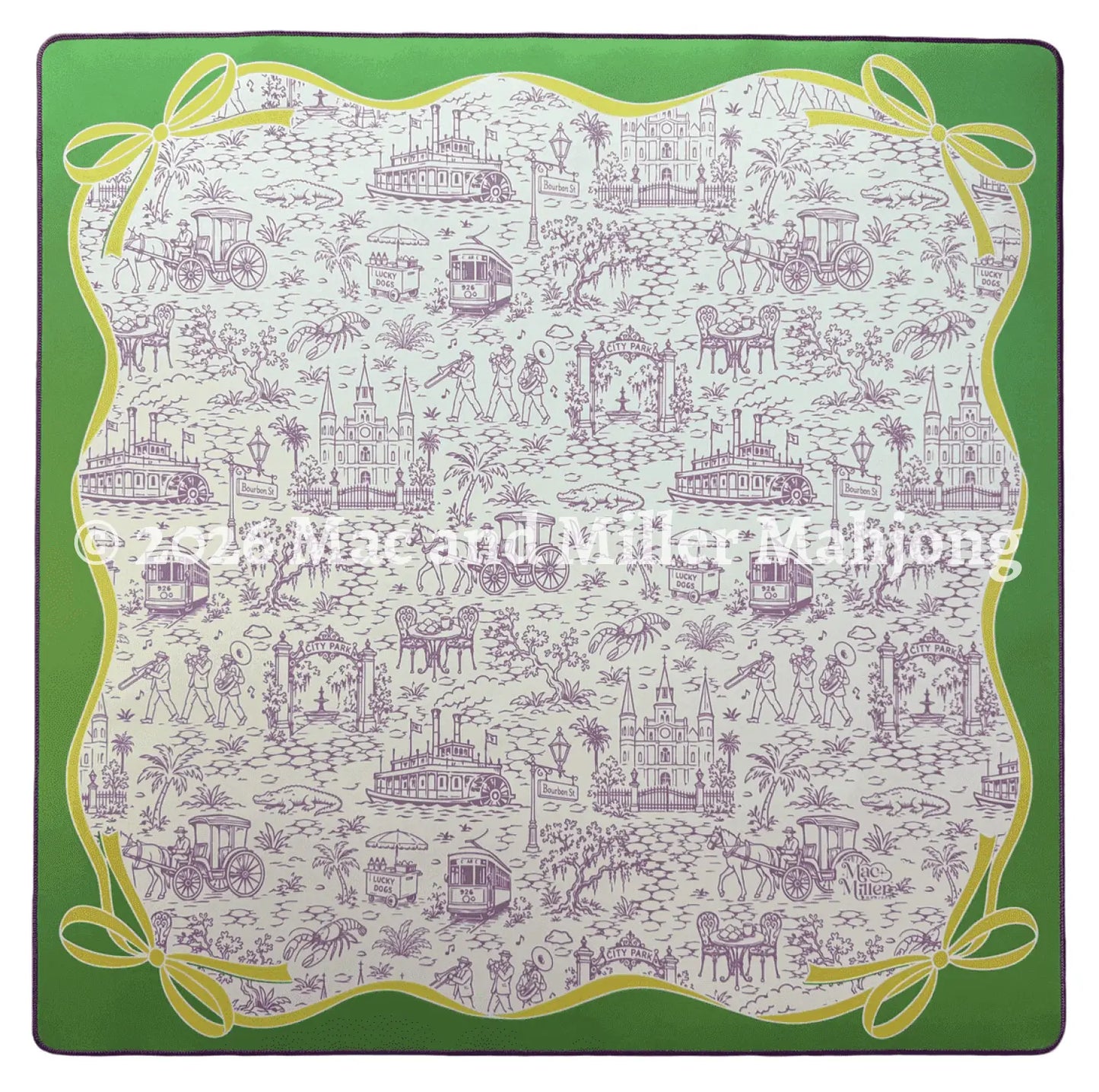 Let the Good Times Toile Mahjong Mat (Coming Soon) - Mat