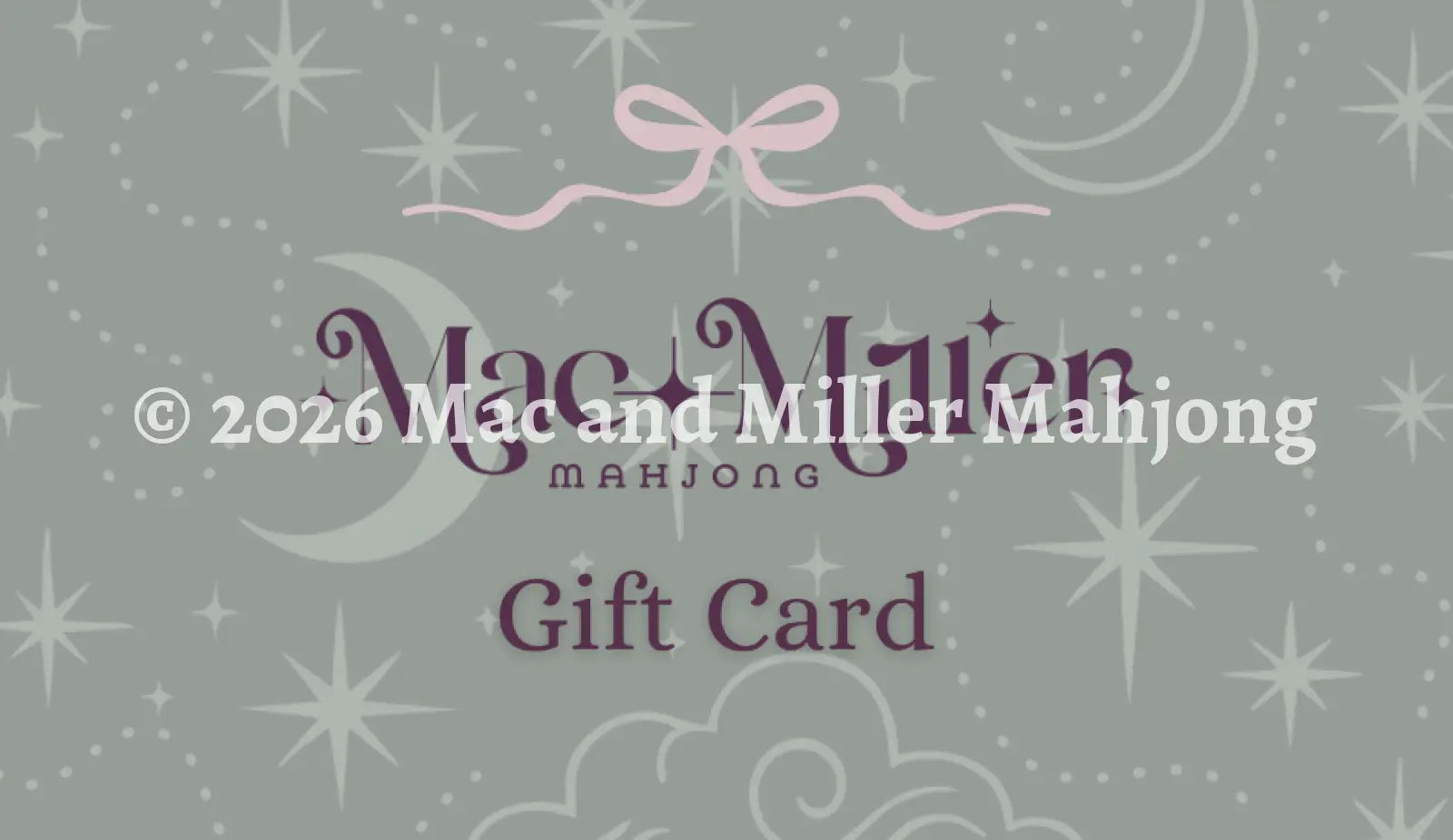 Mac + Miller Mahjong Gift Card - Gift Card