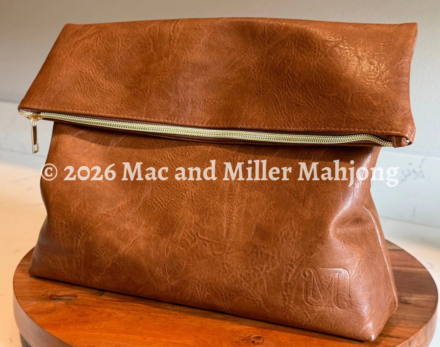 Mac + Miller Mahjong Signature Leather Tile Bag - Classic Camel - Accessory