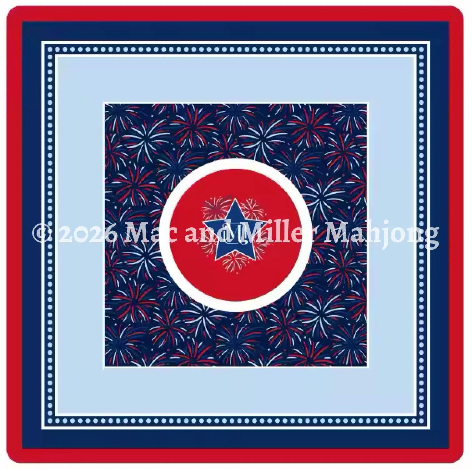 Red White & Blues Collection Mahjong Mat (Coming Soon!) - Mat