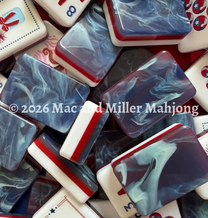 Red White & Blues Collection Tile Set - Midnight Tide - Tiles