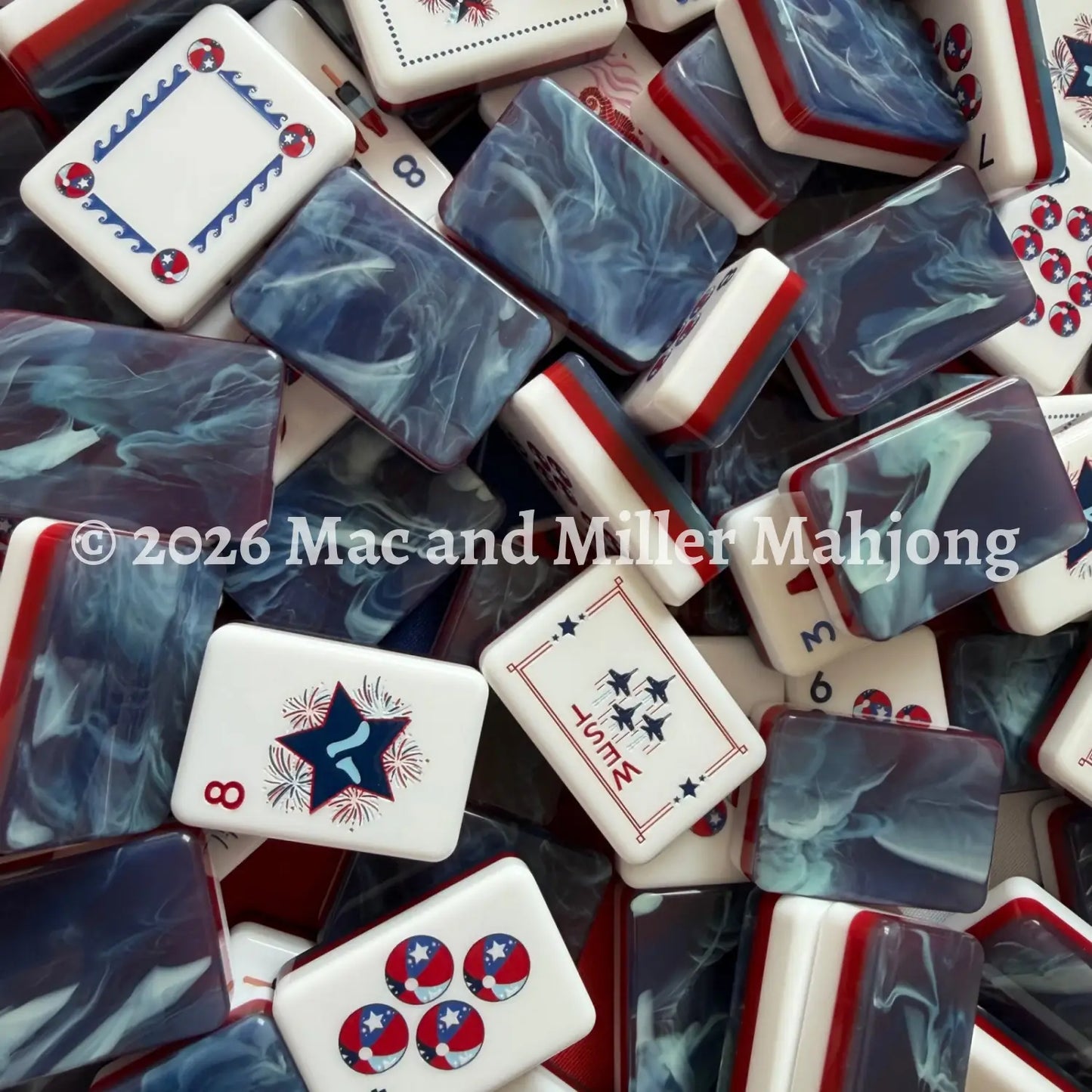 Red White & Blues Collection Tile Set - Tiles