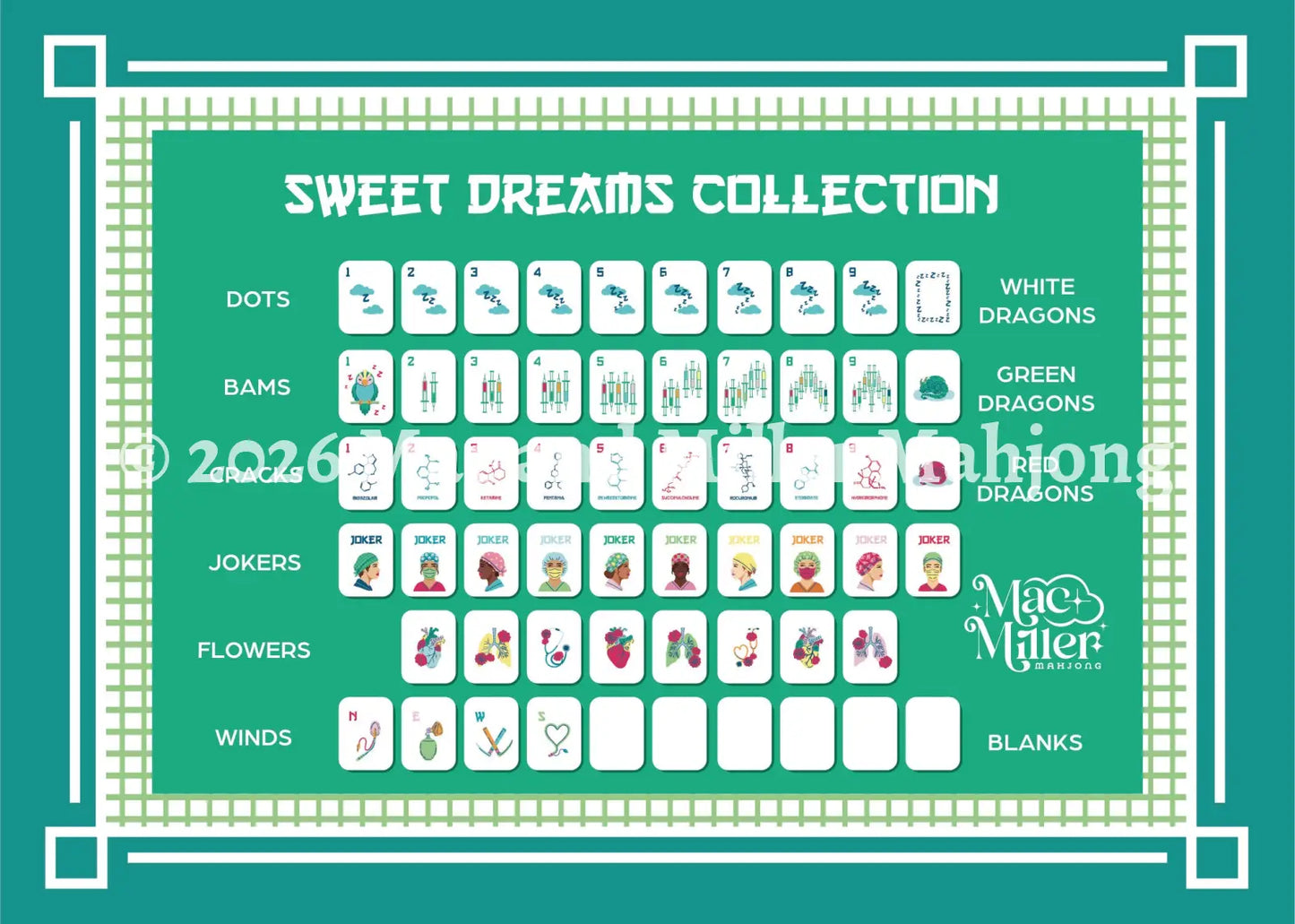 Sweet Dreams Tile Guide Card (Extra/Replacements) - Accessory