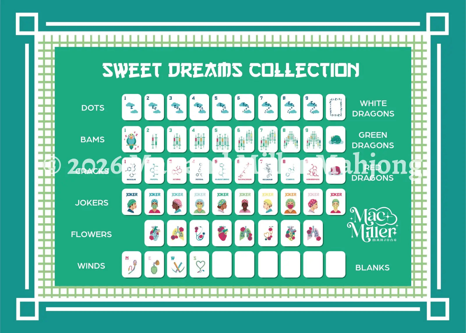 Sweet Dreams Tile Guide Card (Extra/Replacements) - Accessory
